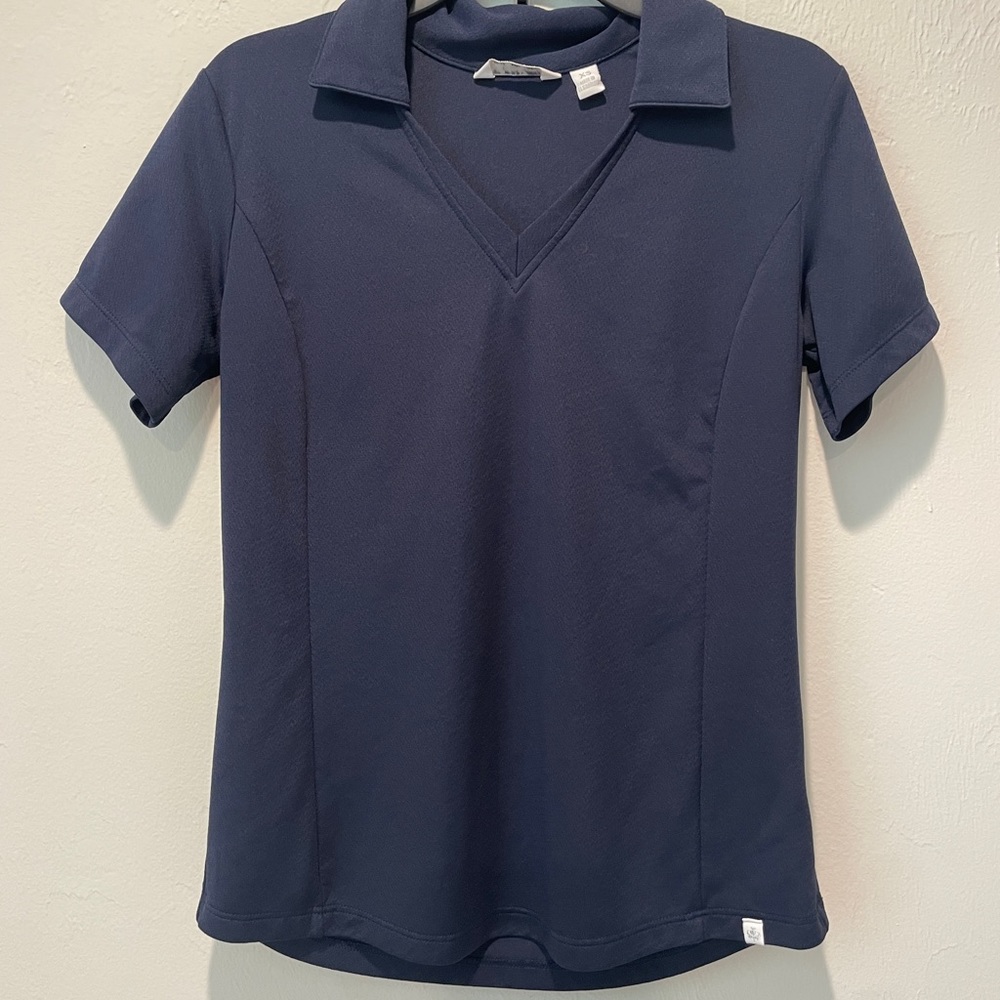 lady hagen navy golf shirt